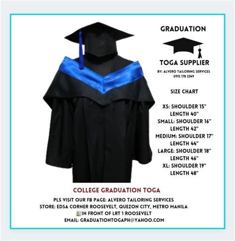 Graduation Toga Prices in the Philippines in October, 2023.